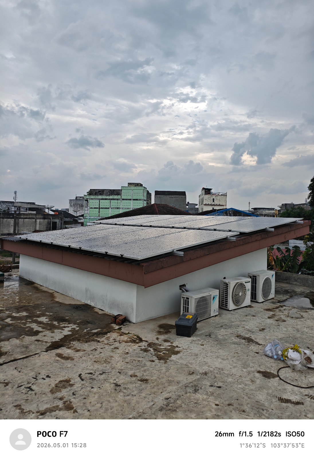PLTS Rooftop Dak Beton